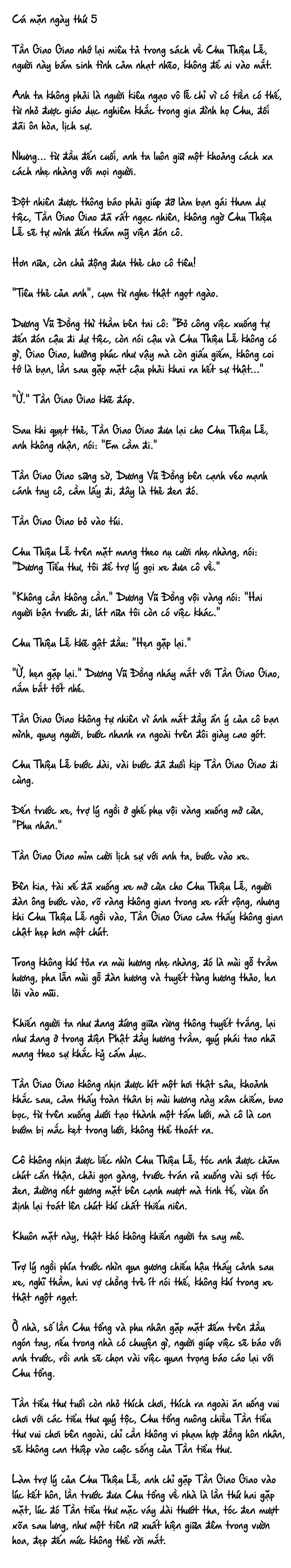 Cặp Đôi Hào Môn , Làm Cá Mặn Ở Show Hẹn Hò: Chapter 5