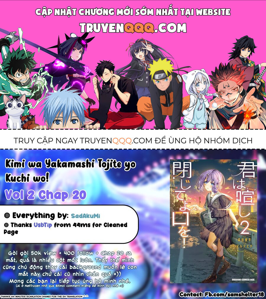 Cậu Ồn Ào Quá, Im Lặng Giùm Tớ Đi!: Chapter 20