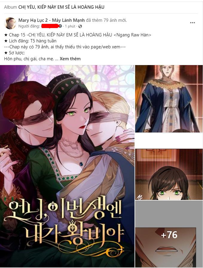Chị Yêu, Kiếp Này Em Sẽ Là Hoàng Hậu: Chapter 15.1