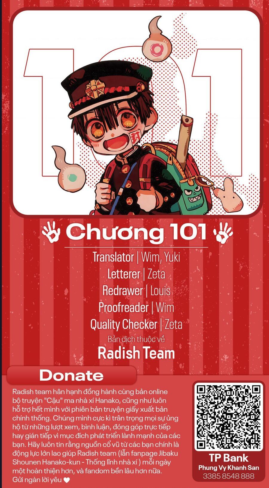 Hanako-Kun Nhà Xí: Chapter 101
