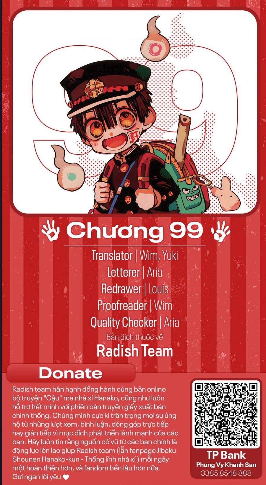 Hanako-Kun Nhà Xí: Chapter 99