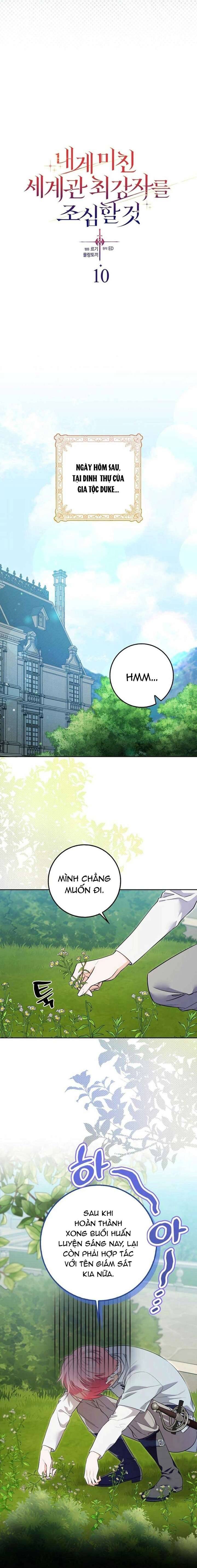 Hãy Cẩn Thận Với Người Đàn Ông Mạnh Nhất Đang Mê Muội Tôi: Chapter 10