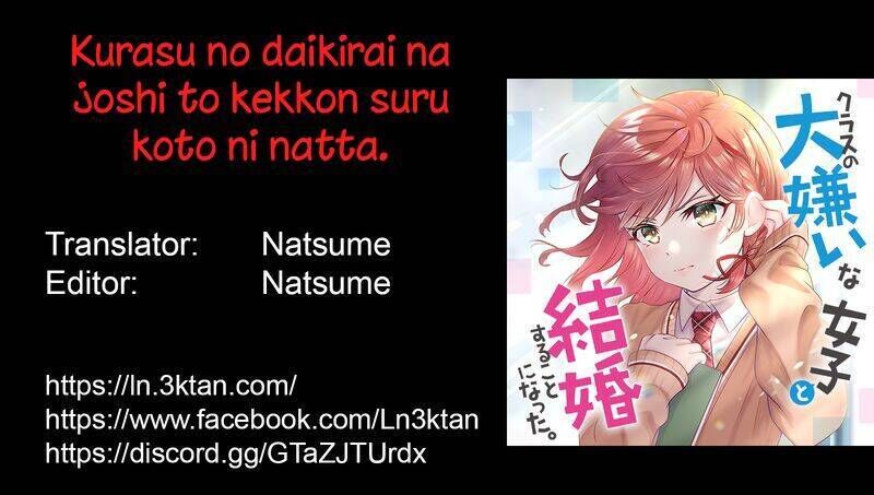 Kết Hôn Với Đứa Con Gái Mà Tôi Ghét Nhất Trong Lớp: Chapter 11.2