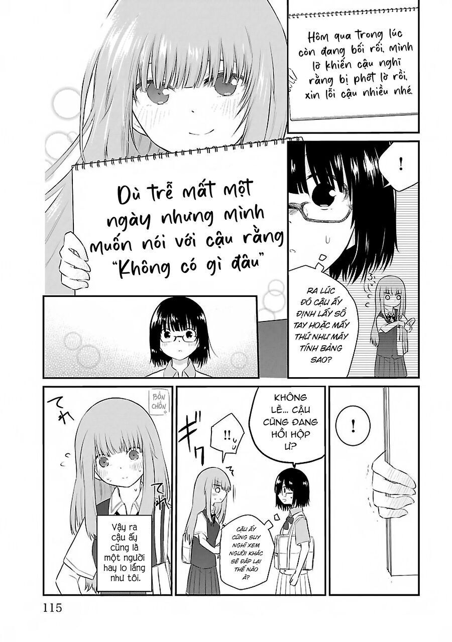 Koe Ga Dasenai Shoujo Wa "Kanojo Ga Yasashisugiru" To Omotte Iru: Chapter 40.1