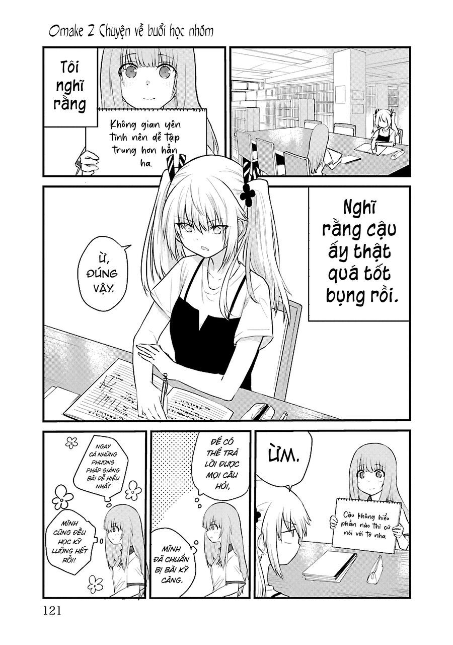 Koe Ga Dasenai Shoujo Wa "Kanojo Ga Yasashisugiru" To Omotte Iru: Chapter 54.2