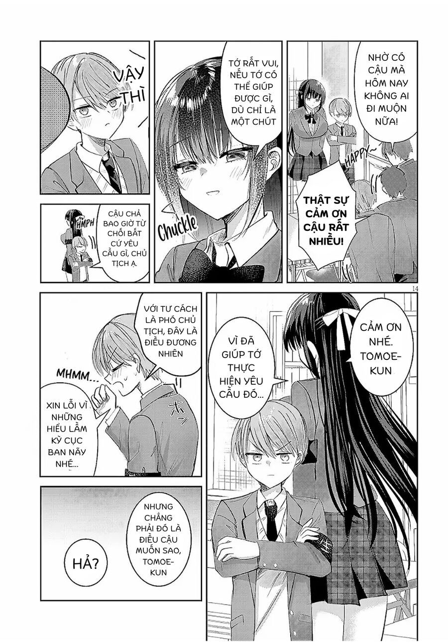 Kotowarenai Kaichou Wa Tomoe-Kun Ni Dake Shite Agetai: Chapter 1