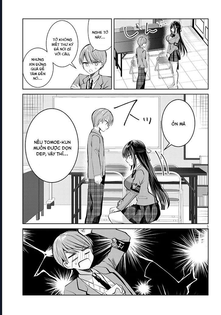 Kotowarenai Kaichou Wa Tomoe-Kun Ni Dake Shite Agetai: Chapter 5
