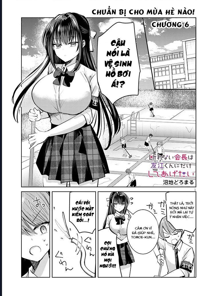 Kotowarenai Kaichou Wa Tomoe-Kun Ni Dake Shite Agetai: Chapter 6
