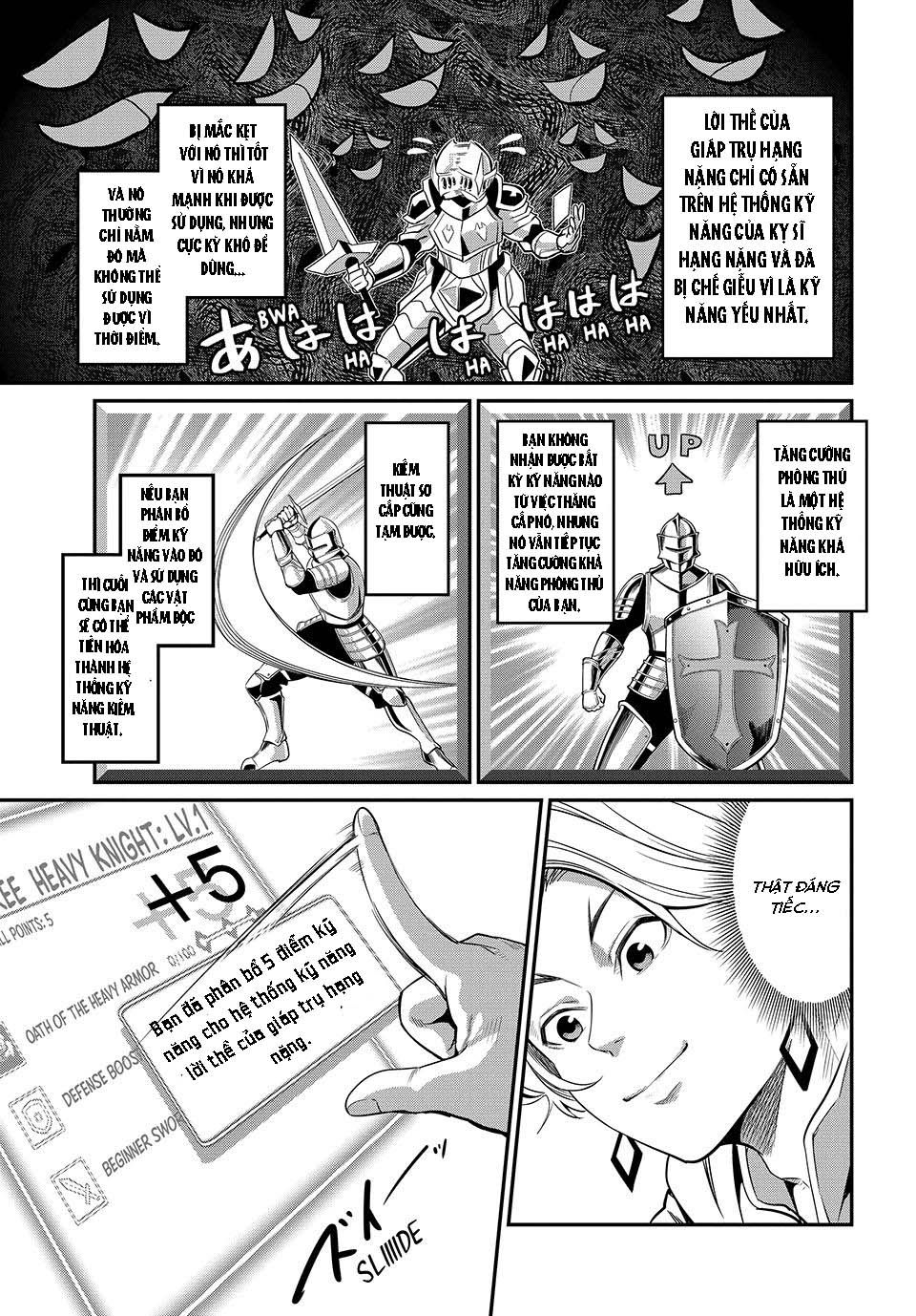 Kỵ Sĩ Chuyển Sinh Bị Lưu Đày, Trở Nên Bất Bại Nhờ Trò Chơi: Chapter 1