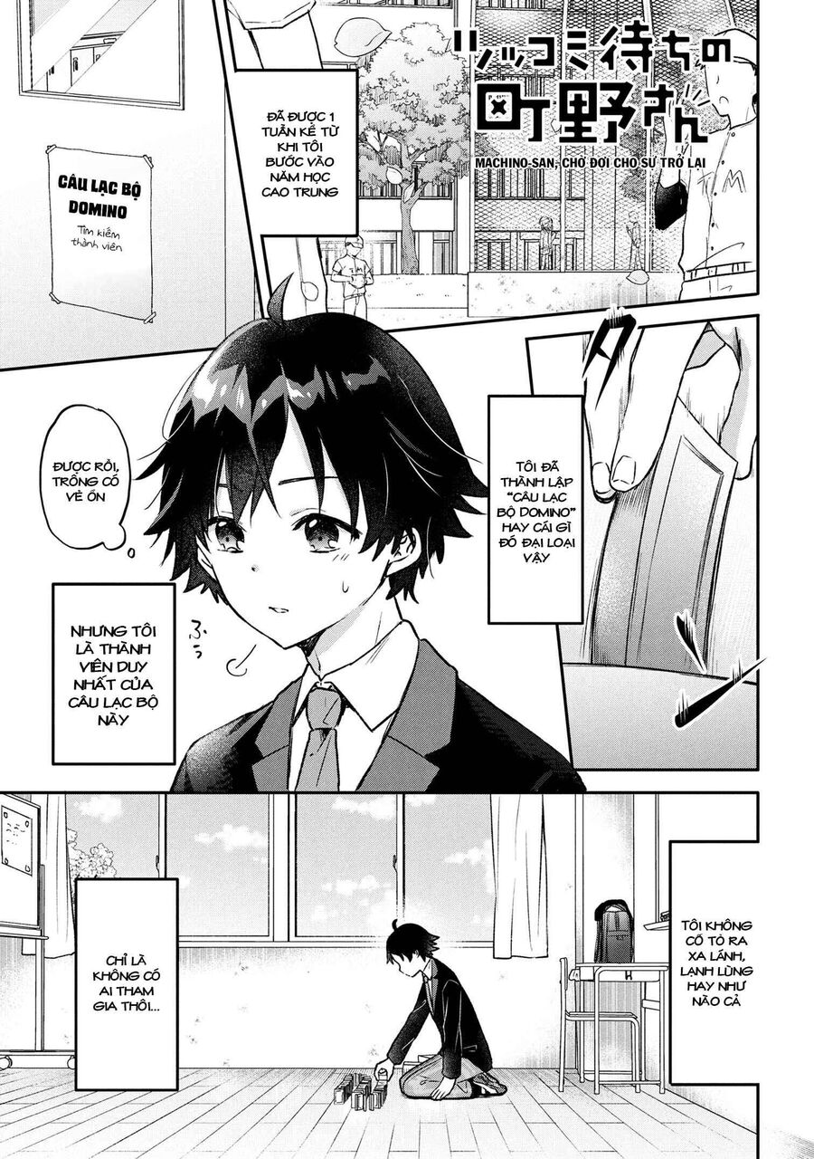 Machino-San Muốn Được Phản Bác: Chapter 1