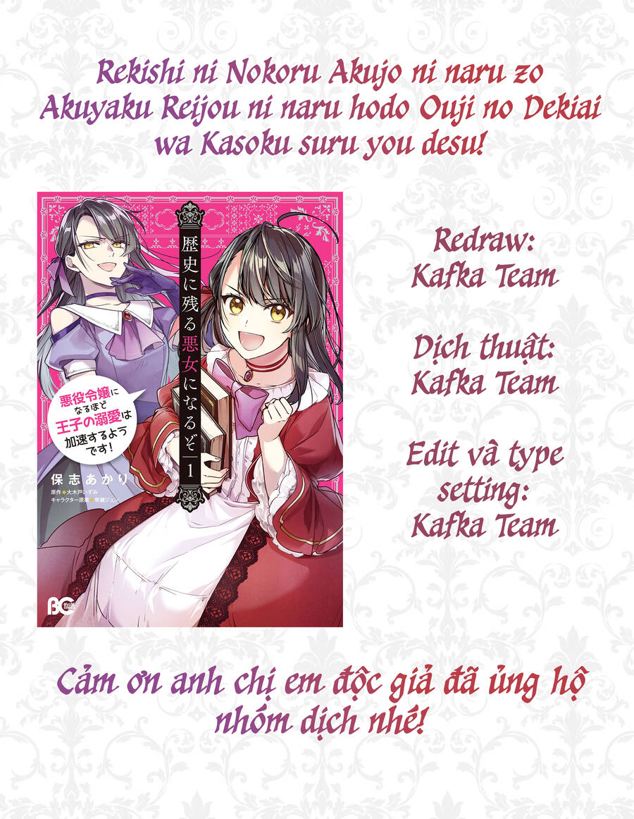 Rekishi Ni Nokoru Akujo Ni Naruzo: Akuyaku Reijou Ni Naru Hodo Ouji No Dekiai Wa Kasoku Suru You Desu!: Chapter 8