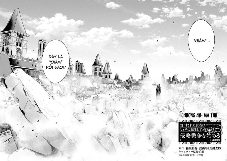 Shokei Sareta Kenja Wa Lich Ni Tensei Shite Shinryaku Sensou Wo Hajimaru: Chapter 48