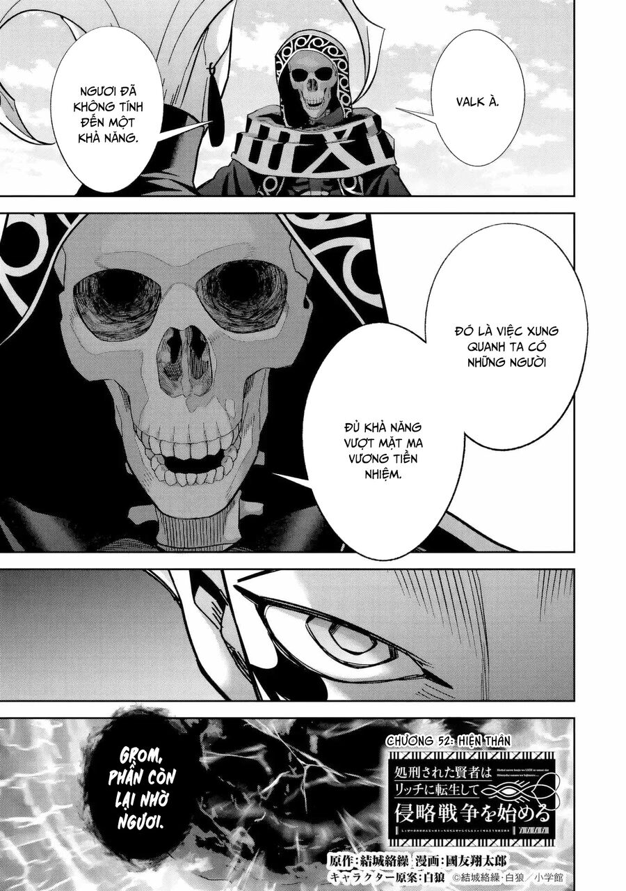 Shokei Sareta Kenja Wa Lich Ni Tensei Shite Shinryaku Sensou Wo Hajimaru: Chapter 52