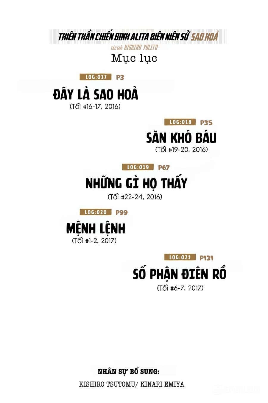 Thiên Thần Chiến Binh Alita: Biên Niên Sử Sao Hoả: Chapter 17.1