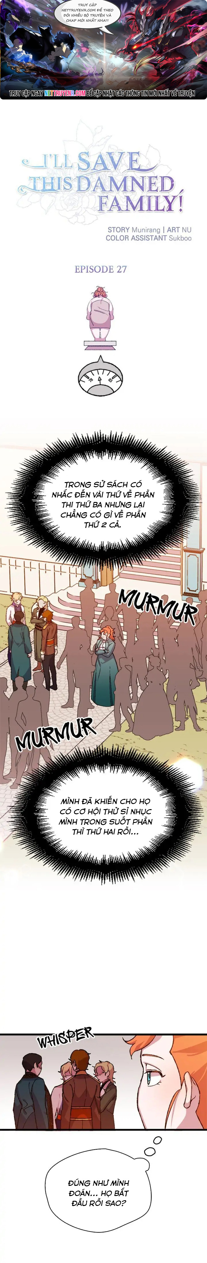 Tôi Sẽ Cứu Lấy Gia Tộc Sắp Sụp Đổ: Chapter 27