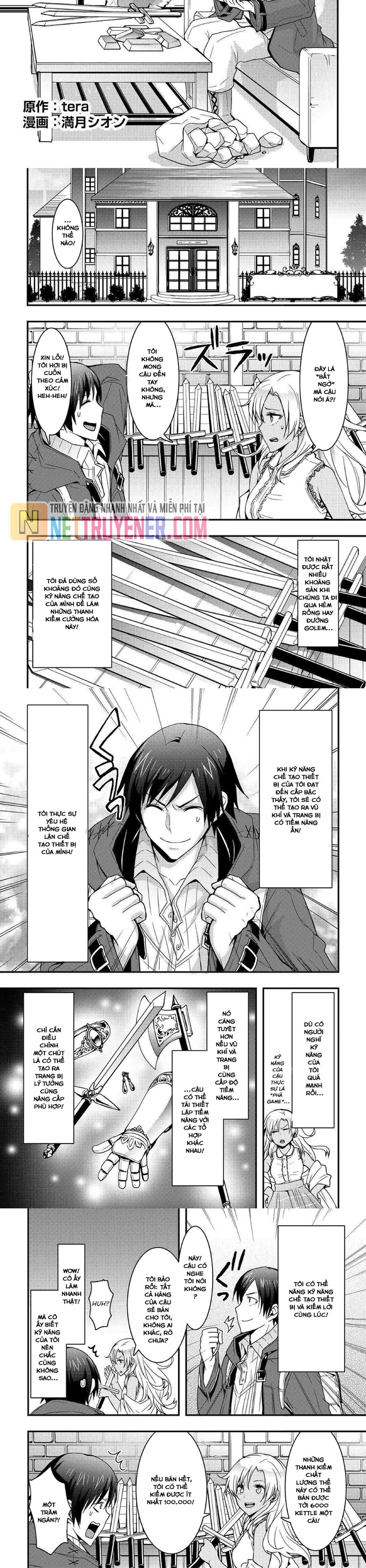 Tôi Sẽ Sống Tự Do Ở Thế Giới Khác Với Kỹ Năng Chế Tạo Trang Bị: Chapter 10