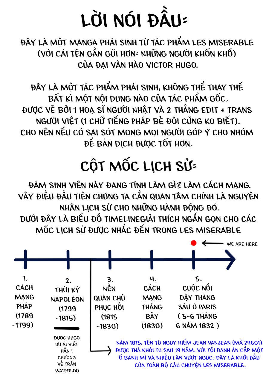 Từ Những Người Khốn Khổ - Gửi Đến Những Người Bạn Của Khoảnh Khắc L'heure Bleue.: Chapter 1