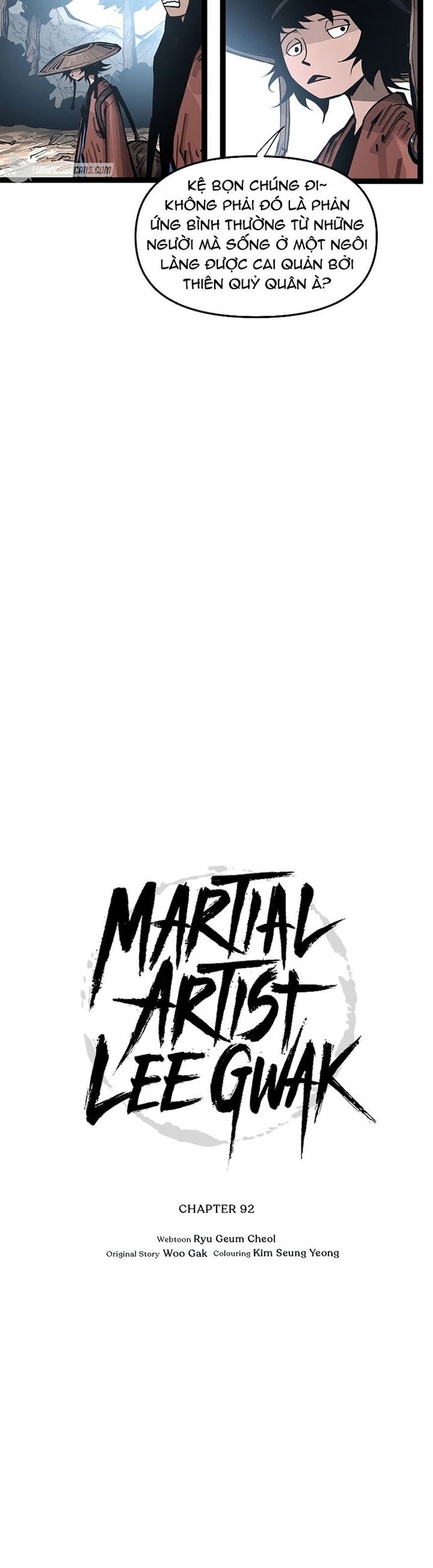 Võ Sĩ Lee Gwak: Chapter 92